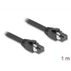 Cabo de rede DeLOCK RJ45 Cat.8.1 S/FTP 1 m até 40 Gbit/s preto