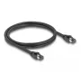 Cabo de rede DeLOCK RJ45 Cat.8.1 S/FTP 1 m até 40 Gbit/s preto
