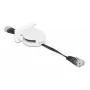 Cabo de passagem de rede DeLOCK Easy 45 módulo RJ45 Cat.5e preto