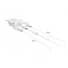 DeLOCK Easy 45 módulo USB 2.0 cabo retrátil 3-em-1 0,5 m