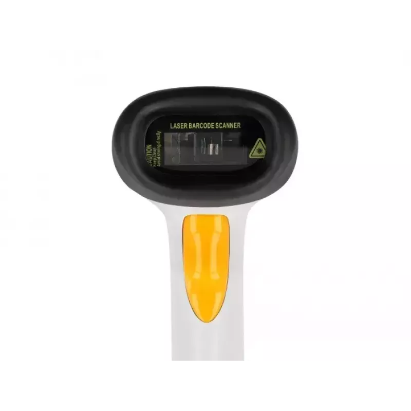 Leitor de códigos de barras USB DeLOCK 1D laser cinzento claro portátil com fio RJ-50