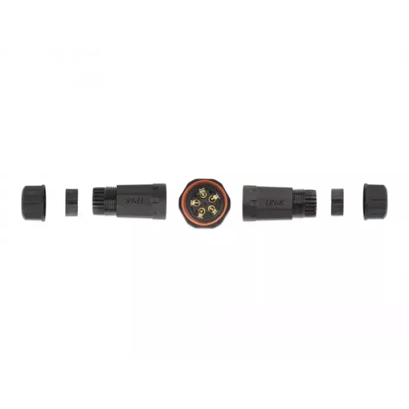 Conector elétrico de cabos DELOCK 86915 reto 85–260 V preto 25×114 mm 1 unid.
