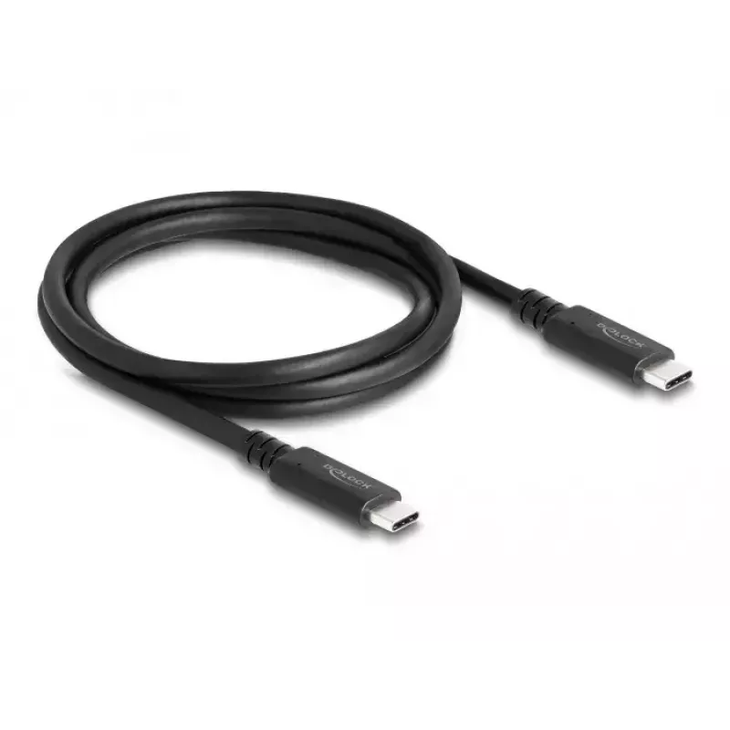 Cabo coaxial USB4 DeLOCK 40 Gbit/s 1,2 m USB PD 3.1 240 W