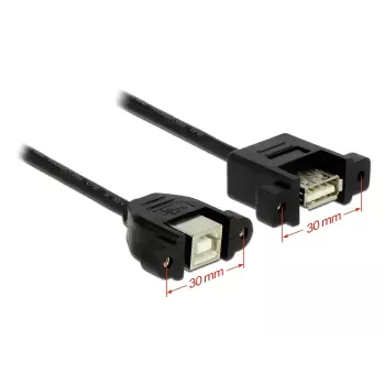 Cabo USB DeLOCK 1 m USB 2.0-A/USB 2.0-B preto
