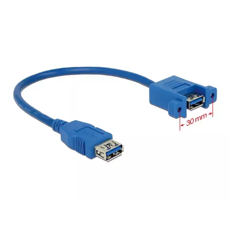 Cabo USB DeLOCK 0,25 m 2x USB 3.0-A