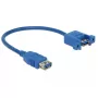 Cabo USB DeLOCK 0,25 m 2x USB 3.0-A