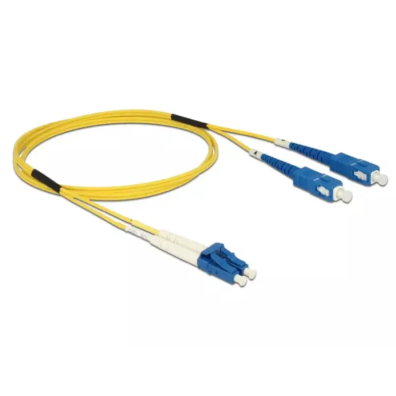 Cabo de fibra ótica DeLOCK 1 m LC-SC 84609