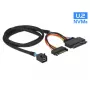 Cabo DeLOCK 0,75 m SFF-8643/U.2 SFF-8639+SATA