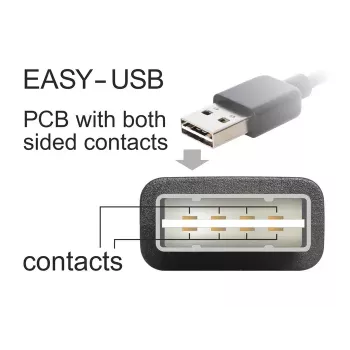 Cabo USB DeLOCK 85165 USB 2.0 1m USB A Micro-USB B preto