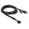 Cabo USB DeLOCK 85718 1,5 m USB A preto