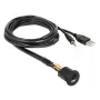 Cabo USB DeLOCK 85718 1,5 m USB A preto
