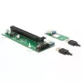 DeLOCK 41428 Placa Riser de M.2 Key B+M para PCIe x16 com cabo USB de 30 cm