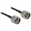 Cabo coaxial LMR195 DeLOCK 90424 10 m preto cinzento