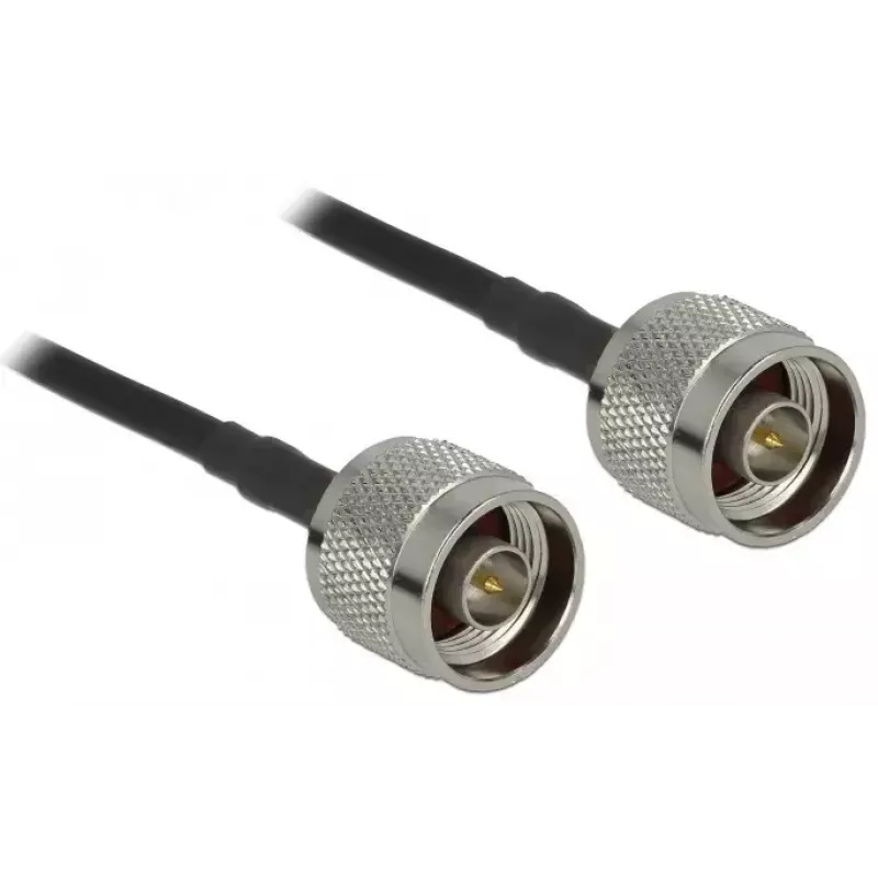 Cabo coaxial LMR195 DeLOCK 90424 10 m preto cinzento