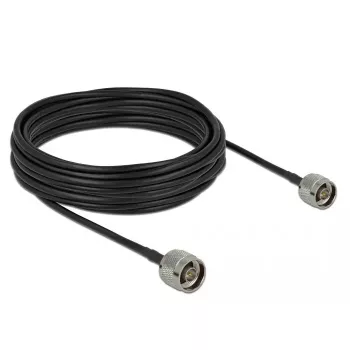Cabo coaxial LMR195 DeLOCK 90424 10 m preto cinzento