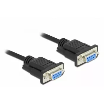 Cabo série DeLOCK 86607 preto 5 m RS-232 Sub-D9