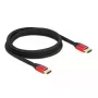 Cabo HDMI DeLOCK Ultra High Speed 48 Gbps 8K 60 Hz vermelho 2 m