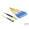 Cabo de fibra ótica MPO fêmea para 12 x SC simplex macho DeLOCK 84871
