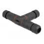 Delock 86918 Conector de cabo para exterior, em forma de T, 4 pinos, IP68, tipo parafuso, preto