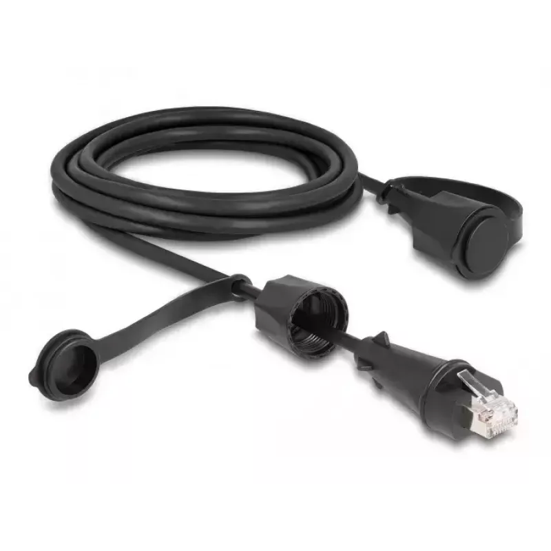 Cabo de rede DeLOCK RJ45 macho para RJ45 macho Cat.6 STP 3 m IP68 à prova de água
