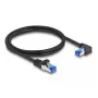 Cabo de rede DeLOCK RJ45 Cat.6A S/FTP 1 m preto