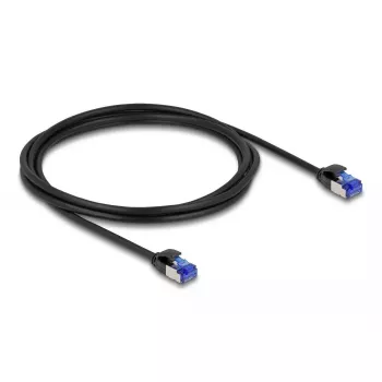 Cabo de rede DeLOCK RJ45 Cat.6A S/FTP fino 2 m preto