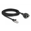 Cabo de extensão DeLOCK RJ50 macho para fêmea S/FTP 3 m preto
