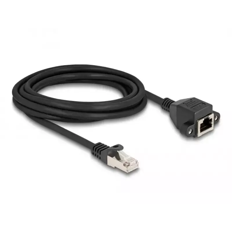 Cabo de extensão DeLOCK RJ50 macho para fêmea S/FTP 3 m preto
