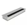 Passa-cabos DELOCK 66862 para secretária, prateado, 80×280×28 mm