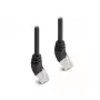 Cabo de rede DeLOCK RJ45 Cat.6A S/FTP 45° angular 0,25 m preto