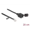 Cabo DeLOCK RJ12 macho para RJ12 fêmea 20 cm preto