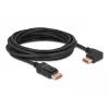 Cabo DisplayPort DeLOCK 87049 5 m macho reto para macho 90° angular à esquerda 8K 60Hz