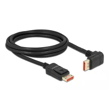 Cabo DisplayPort DeLOCK 87055 2 m 8K 60Hz macho para macho 90° para cima
