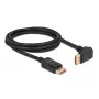 Cabo DisplayPort DeLOCK 87055 2 m 8K 60Hz macho para macho 90° para cima