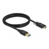 Cabo USB DeLOCK 84017 1,5 m USB 3.2 Gen 1 USB A USB C preto