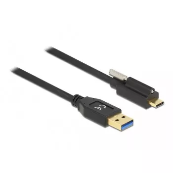 Cabo USB DeLOCK 84028 1,5 m USB 3.2 Gen 1 USB A USB C preto