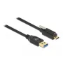 Cabo USB DeLOCK 84028 1,5 m USB 3.2 Gen 1 USB A USB C preto