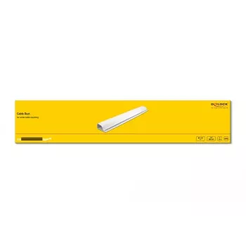 Calha para cabos DeLOCK 20885 montagem sob secretária 63 x 28 mm branco 2 unid.