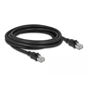 Cabo de rede DeLOCK RJ45 Cat.6A F/UTP 3 m preto