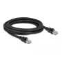 Cabo de rede DeLOCK RJ45 Cat.6A F/UTP 3 m preto