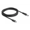 Cabo de carregamento para portátil DeLOCK USB Type-C macho para 5,5 x 2,1 mm macho 1,5 m 20V 3A