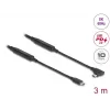 Cabo USB DeLOCK 81195 3 m USB C preto 10 Gbit/s