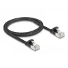 Cabo de rede DeLOCK 81163 RJ-45 Cat6a 1 m preto