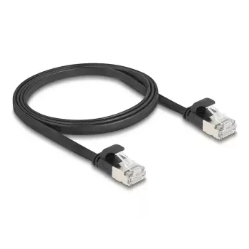 Cabo de rede DeLOCK 81163 RJ-45 Cat6a 1 m preto