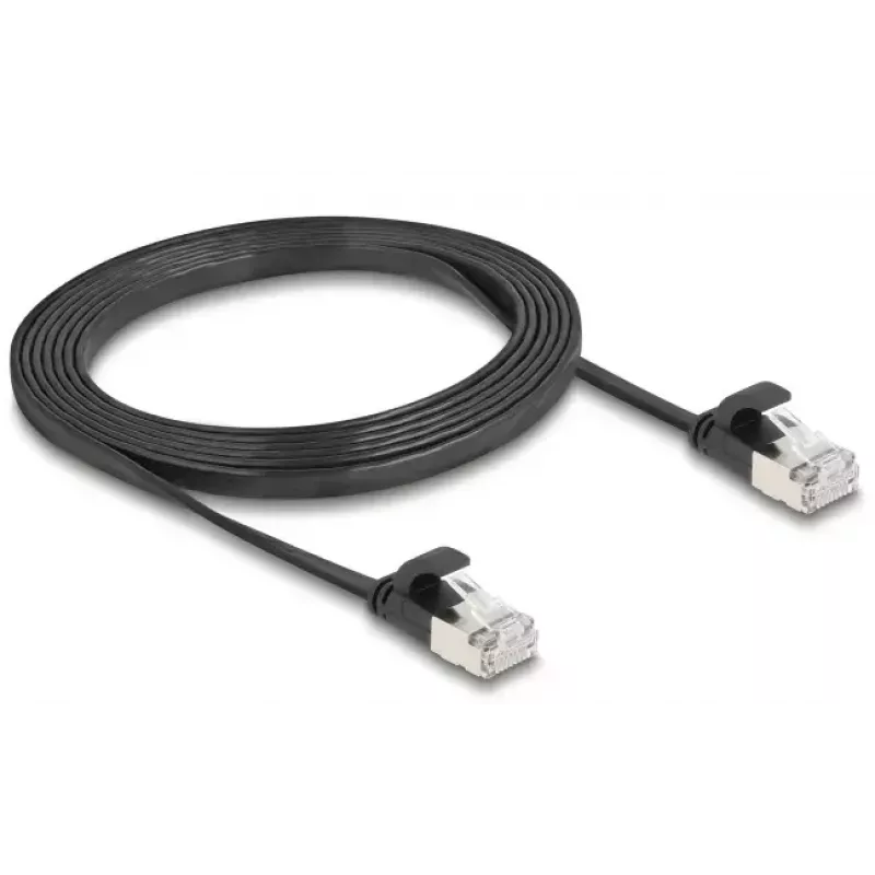 DeLOCK 81165 RJ-45 Cat6a 2 m preto