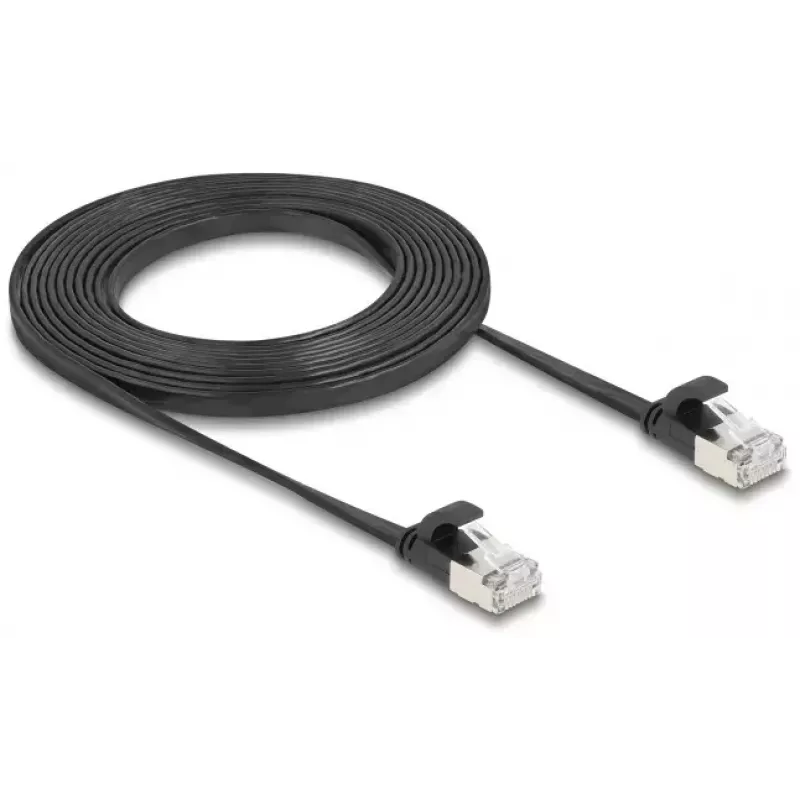 Cabo de rede DeLOCK 81166 RJ-45 Cat6a 3 m preto