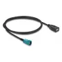 Cabo coaxial DELOCK 90703 — HSD Z para USB A, 1 m, preto/azul