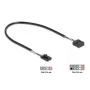 Cabo USB interno DELOCK 83025 — USB 2.0 4 pinos para 10 pinos, 0,03 m, preto