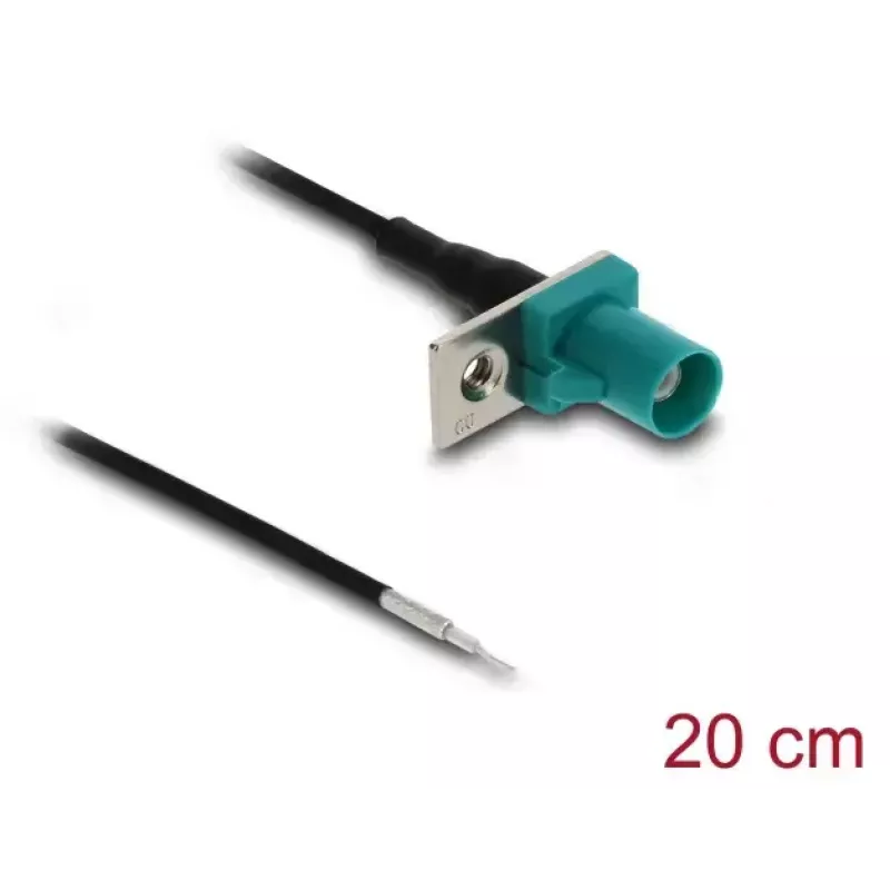Cabo coaxial DELOCK 90725, FAKRA Z macho – 0,2 m, 1,13/0,2