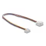 DeLOCK 90868 Cabo de extensão de ventoinha PWM 4 pinos JST, macho para fêmea, comprimento do conector 7 mm, 30 cm